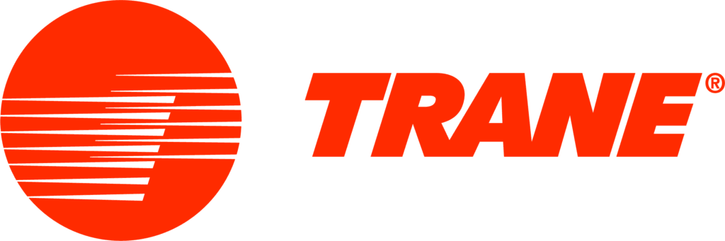 Trane HVAC manufacturer logo - premium heating and cooling systems.